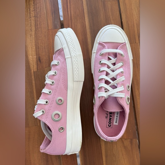 CONVERSE Chuck 70 Metal Rings Low Top Size 7,5 Women's Shoes Pink - Picture 4 of 8
